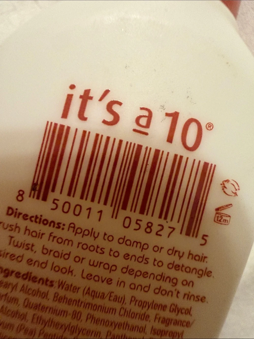 It's a 10 Coily Miracle Leave-In Product